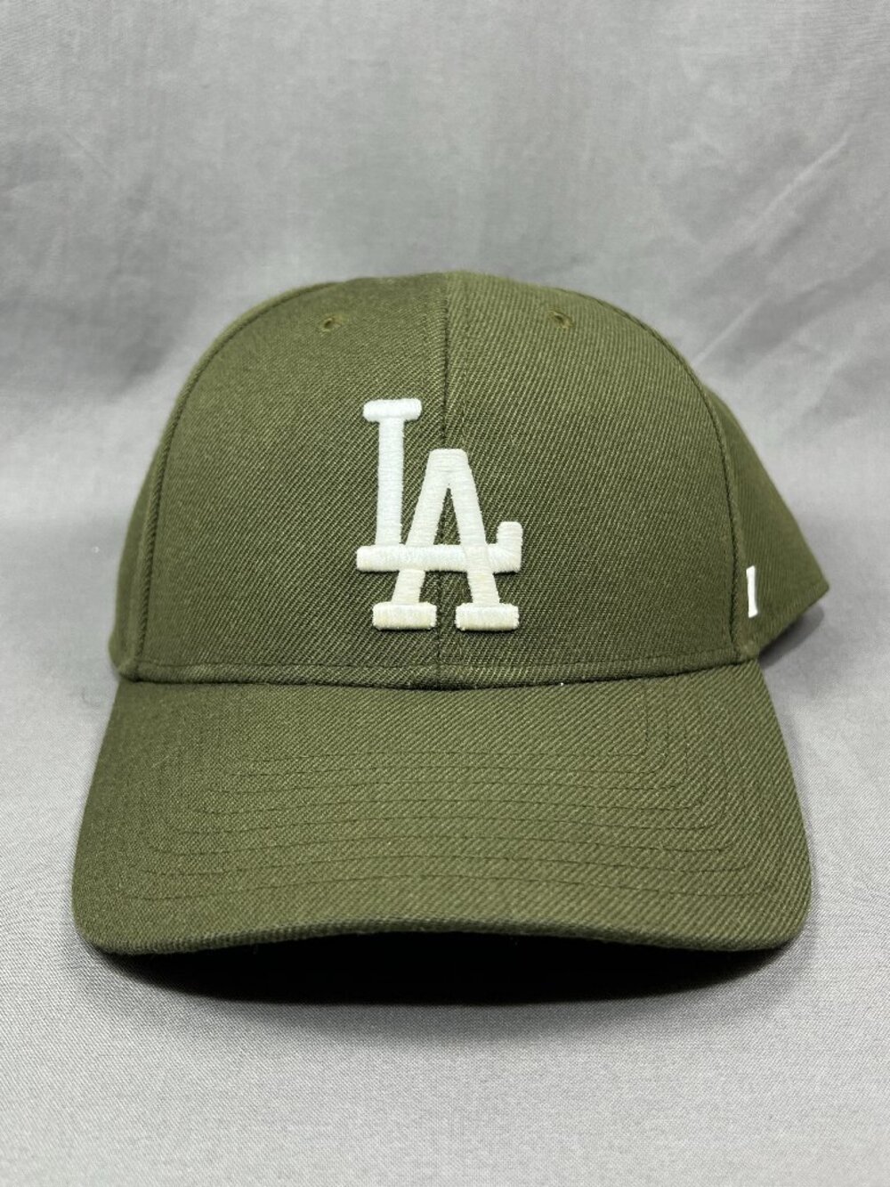 Los Angeles Dodgers LA 47 Brand MLB Strapback Hat Olive Green Adjustable Mens - Picture 8 of 16